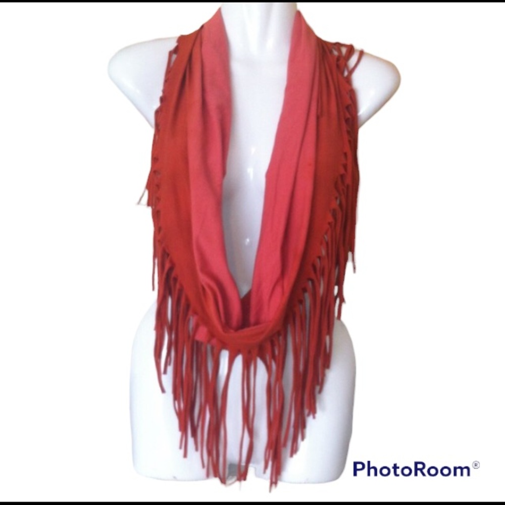 FOSSIL Knit Ombré Fringed Scarf